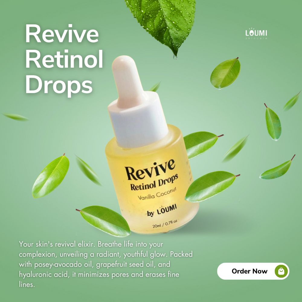 Unlock the Power of Vegan Retinol with LOUMI's Revive Retinol Drops