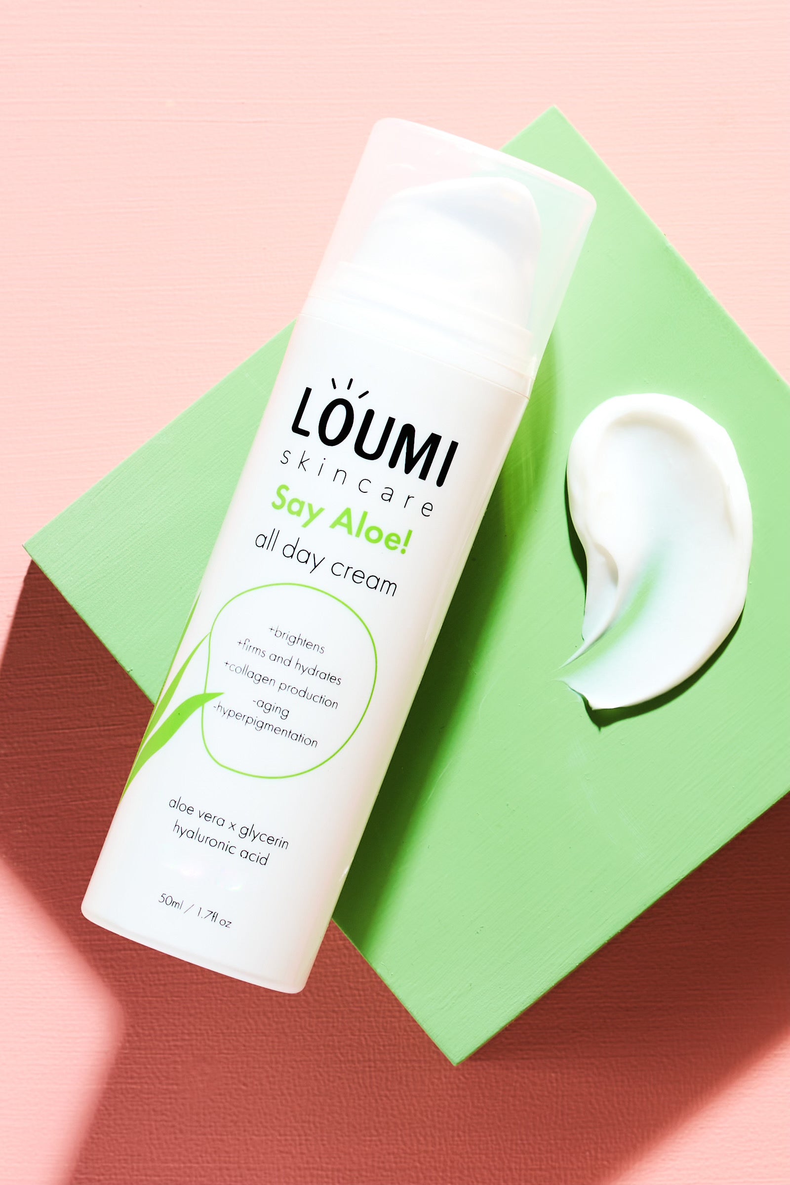 DIY Aloe Face Mask Recipe and Follow-Up with LOUMI Say Aloe! All Day Face Cream