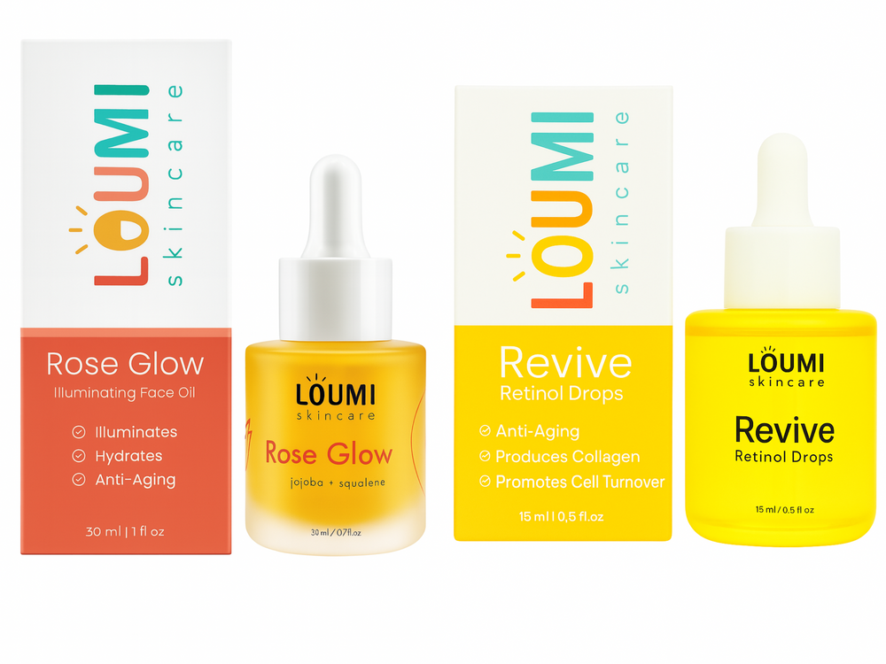 Daily Skincare Duo: Natural Retinol Serum & Nourishing Face Oil
